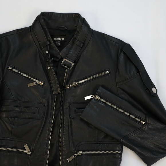 BEBE BIKER JACKET - Picture 3 of 7